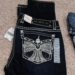 L.A Idol USA Blue Skinny Jeans